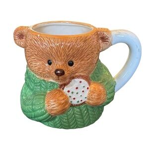 Charming Bear Mug with Green Sweater